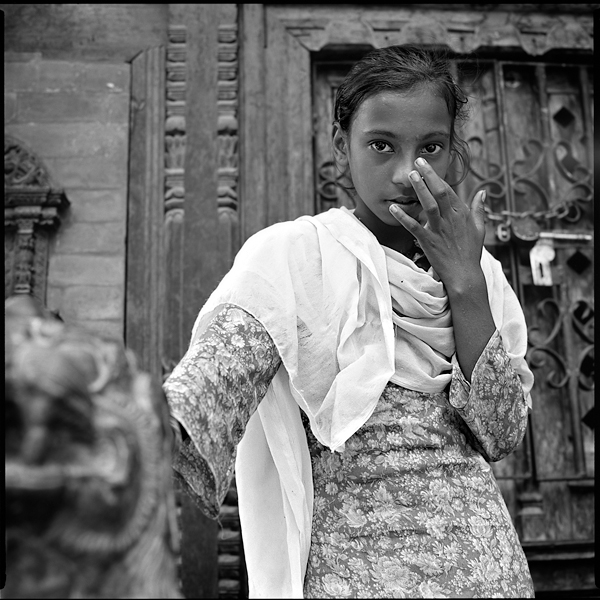 czarno - białe,galeria,Indie,Katmandu,Kumari Devi,na błonce,Nepal,wyprawa