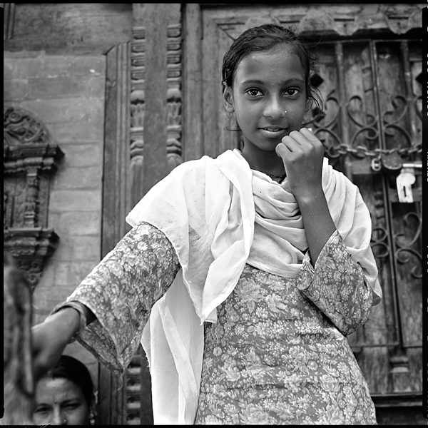 czarno - białe,galeria,Indie,Katmandu,Kumari Devi,na błonce,Nepal,wyprawa